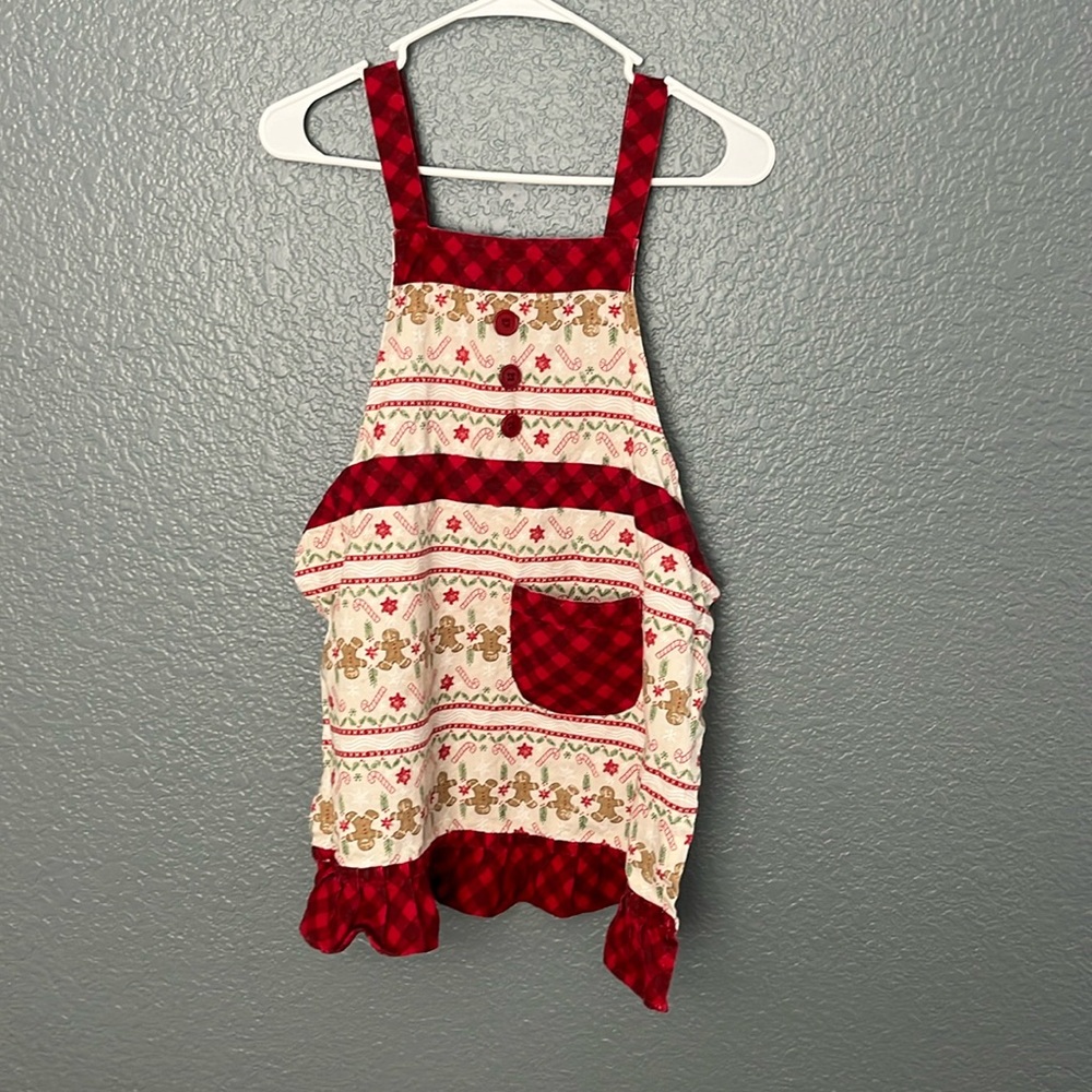 St. Nicholas Square Children’s Christmas Apron• Holliday• gingerbread• candy